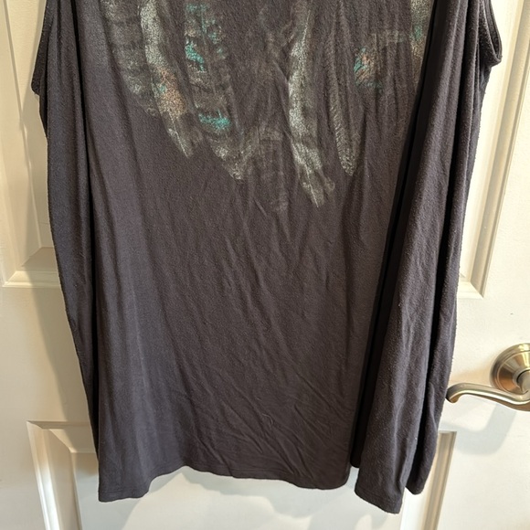 Torrid tank top shirt Sz 4 feather design adjustable straps plus size - Picture 3 of 5